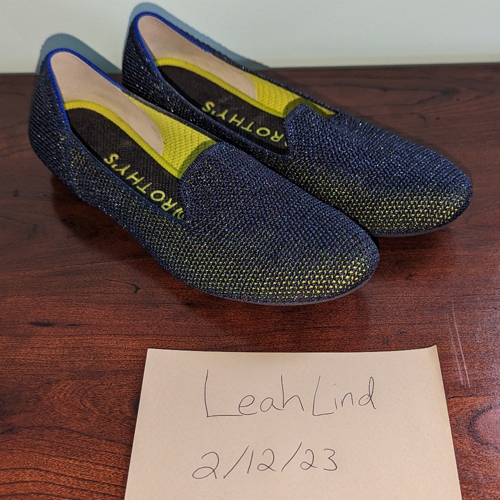 Rothy's Limited Edition Metallic Lattice Stitch Loafer - 7.5